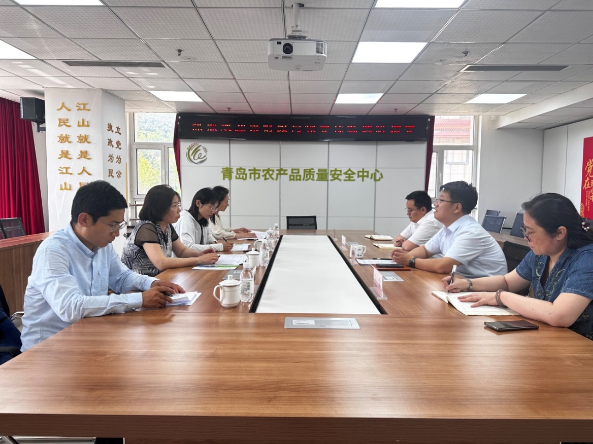 市财政局赴市农产品质量安全中心开展走访调研